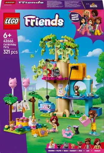 LEGO Friends 42666 Cat Birthday Party & Tree House