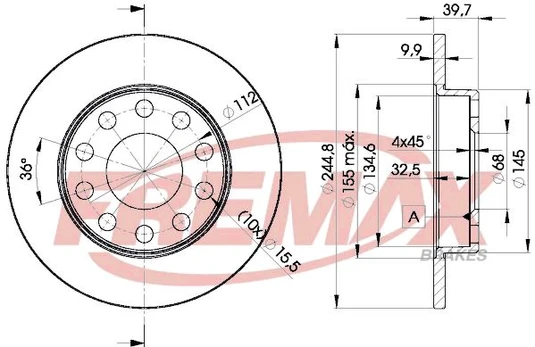 Stabdžių diskas FREMAX BD-3637