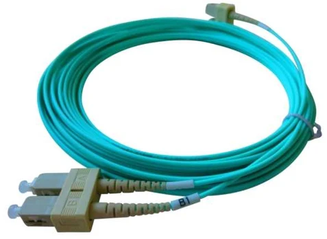 BlueOptics Duplex LWL Patchkabel SC-SC OM3 2 Meter, 2 m, SC, SC, Male/Male, Cyan