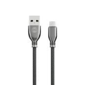 Forever Tornado cable USB - microUSB 1,0 m 3A black kaina