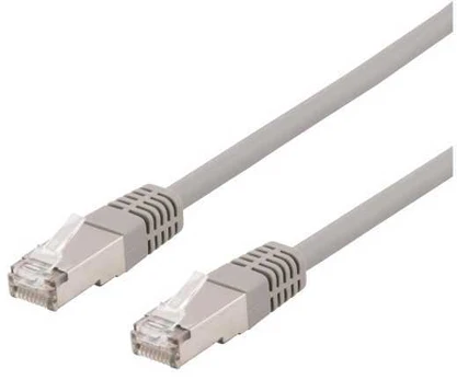 DELTACO U/FTP Cat6a tinklo kabelis, LSZH, 0,3 m, pilkas