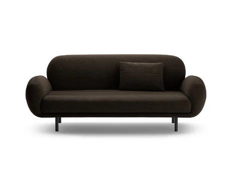 Boucle Sofa, "Poppy", 2 Seats, 178x72x82, Brown