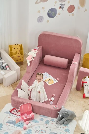 Vaikiška sofa Funbed Single, rožinė