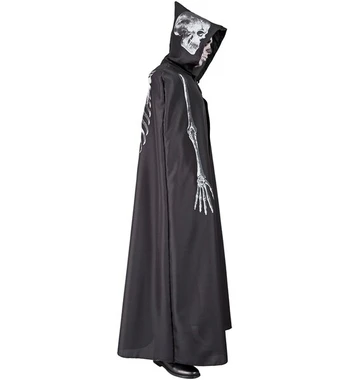 Skeletuotas gobtuvas su apsiaustu Widmann juodas 150 cm
