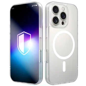 Dėklas 3MK Misty MagCase do Apple iPhone 16 Pro Max balta