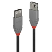 LINDY USB 2.0 Verlängerung Typ A/A Anthra Line M/F 0.5m sch. kaina