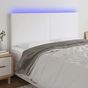 Galvūgalis su LED, baltos spalvos, 200x5x118/128 cm kaina