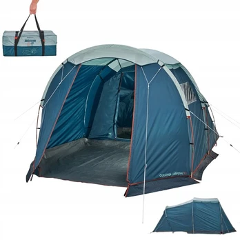 Quechua Arpenaz 4.1 keturvietė šeimos palapinė su prieangiu, 5 m²