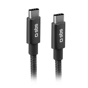 SBS USB-C - USB-C 25w Power Delivery charging and data cable Gray