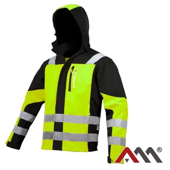 Darbinė striukė Classic-Vis Softshell, geltona