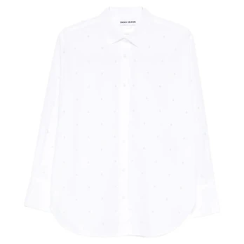 Palaidinės moterims, Balta, Pearl embellished lo