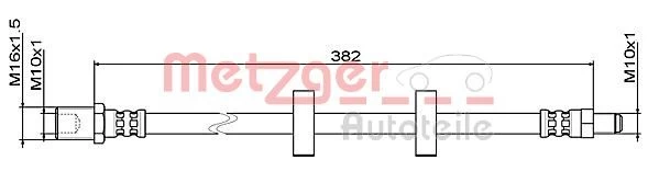 Stabdžių žarnelė METZGER 4111487