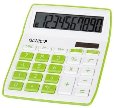 Kalkulator Genie GENIE Tischrechner 840G grün