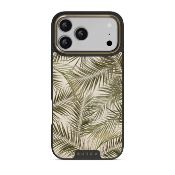 Happy Place - Palm iPhone 17 Pro Max Case, Elite Dark (MagSafe) / Gold