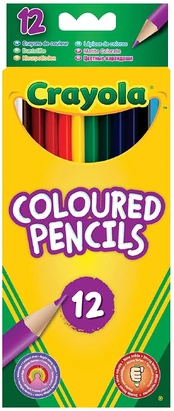 CRAYOLA Spalvoti pieštukai (12 vnt.)