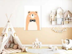 Artgeist Paveikslas - Teddy Bear in Bow Tie (1 Part) Vertical kaina