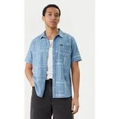 RVCA Marškiniai Frame Chambray AVYWT00507 Žydra Regular Fit
