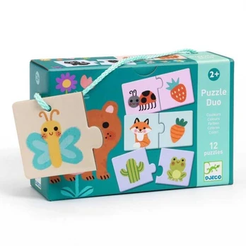 Djeco Duo dėlionė - Spalvos (24 vnt.)