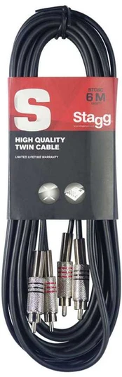 Audio kabelis Stagg STC6C, 6m