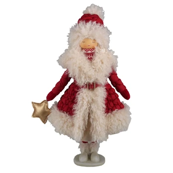 Decoration FAB MARIA H49cm, elf, red