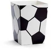 PartyDeco Dėžutės popcorn "Futbolas" 6 vnt 7*7*12cm
