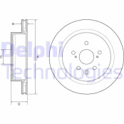 Stabdžių diskas DELPHI BG4962C kaina