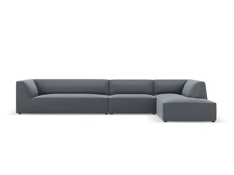 Leather Imitation Modular Right Corner Sofa, "Siena", 5 Seats, 366x180x69 Made in Europe