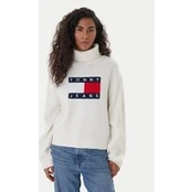 Tommy Jeans Golfas Flag DW0DW22108 Écru Relaxed Fit