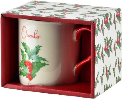 Affek Design MES Puodelis grudzień 320ml 8,7x9cm December