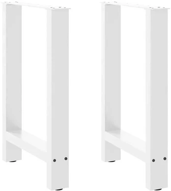 Kavos staliuko kojelės, balta, 2 vnt., 50x(72-73)cm, plienas