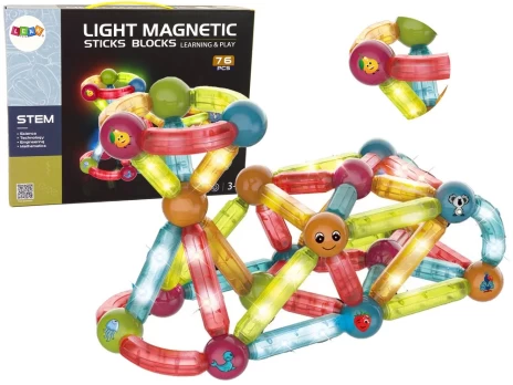 Šviečiančių magnetinių kaladėlių konstruktorius, 76 d.
