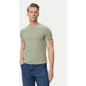Tommy Jeans Marškinėliai DM0DM04411 Chaki Slim Fit