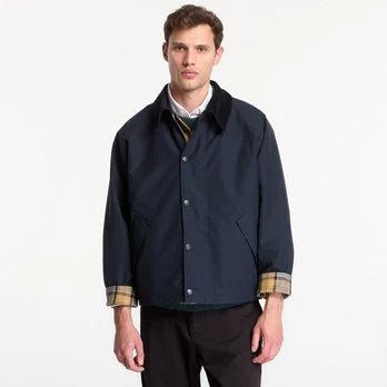 Barbour Oversized Reversible Transporter Jacket Navy - Dydis M (MCA0963NY514 Striukės)