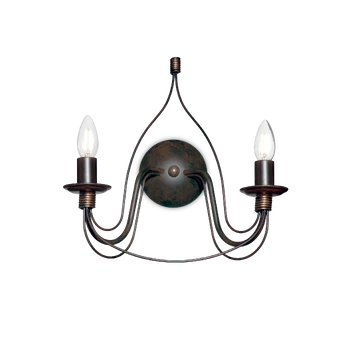 Sieninis šviestuvas Ideal Lux Wall lamp with 2 lights CORTE, E14, baltas