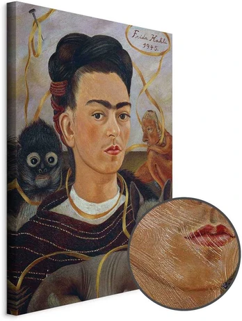 Artgeist Paveikslas - Frida Kahlo – Self-Portrait with Changuito
