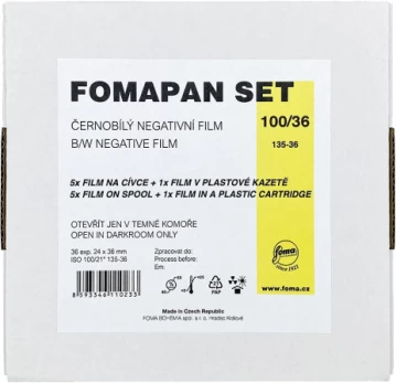 Foma filmas Fomapan 100/36 Set 6 filmi + cartrige