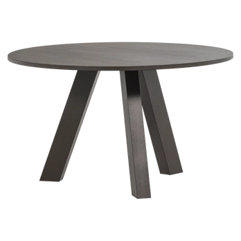 Valgomojo stalas Rhonda, Ø129 cm, 75 cm, ąžuolas, ruda
