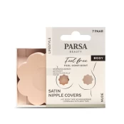Parsa - Satin Nipple Covers 7 pcs - Nude kaina