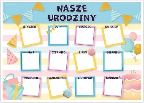 Darbo kalendorius LearnHow Gimtadienių plakatas