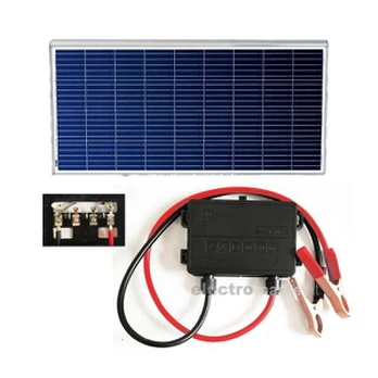 Saulės panelė 80W 12/24V su reguliatorium