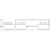OSRAM LED sieninis šviestuvas ORBIS FLAME, chromas, 2 lemputės, CCT, IP44