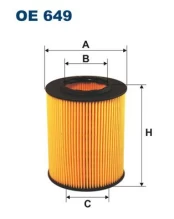 Alyvos filtras FILTRON OE 649 kaina