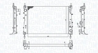 Radiatorius, variklio aušinimas MAGNETI MARELLI 350213199100