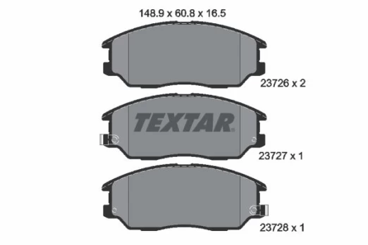 TEXTAR 2372601 Brake pad set
