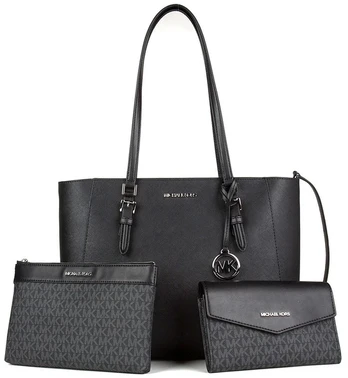 Juoda poliestrowa torebka tote Michael Kors 35R3SCFT3T