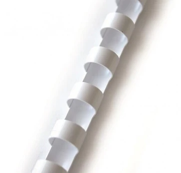 Plastikinės įrišimo spiralės, 51mm, 50vnt, baltos sp.