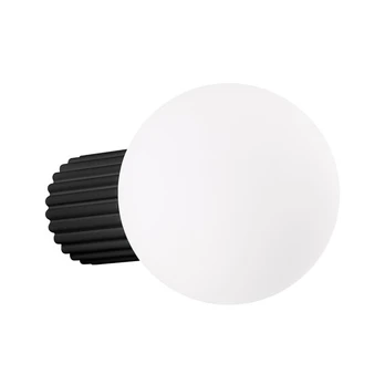 Sollux Lighting sieninis šviestuvas Halo, juodas