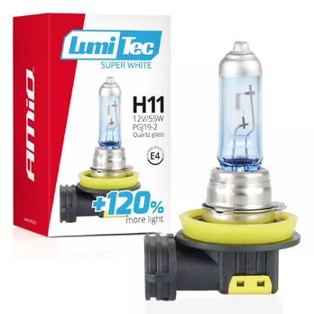 AMiO halogeninė lemputė H11 12V 55W LumiTec SuperWhite +120%