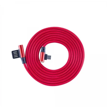 Sbox USB-- Micro USB 90 M/M 1.5m USB-MICRO-90R strawberry red