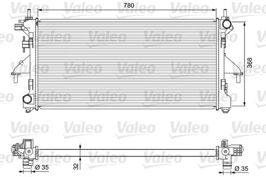 Radiatorius, variklio aušinimas VALEO 701727